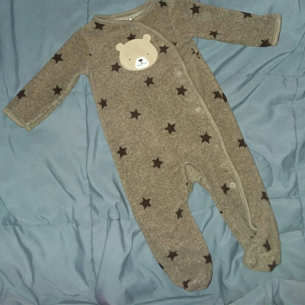 Footie baby boy sleeper